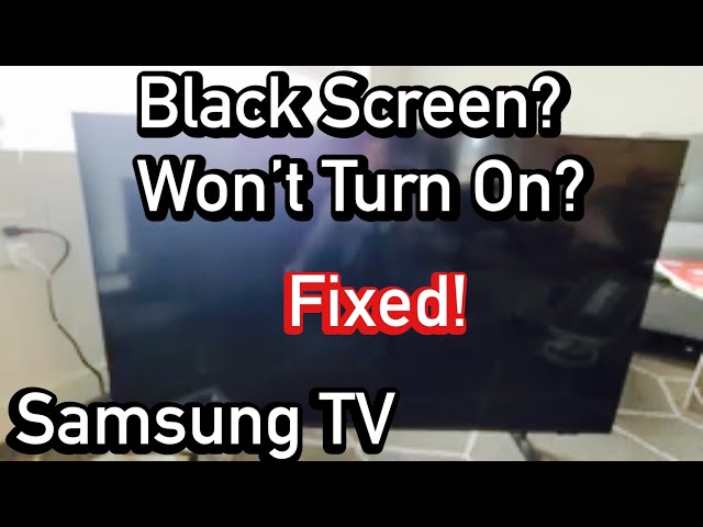 How to Fix NETFLIX Blank Screen on Samsung Smart TV