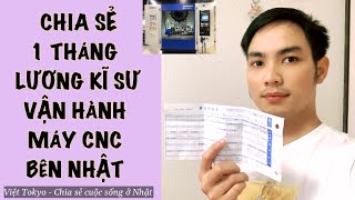 Một tháng lương của kĩ sư cơ khí vận hành máy CNC bên NHẬT | Chia sẻ 1 tháng lương kĩ sư ở Nhật