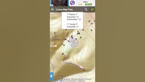 Locus Map - Import Belle Ridge Trails