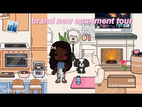 toca boca apartment tour 🎀 *BRAND NEW* | Toca Boca Roleplay | w/voice 🔊