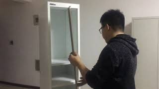 Installation video of 2 doors steel locker wardrobe