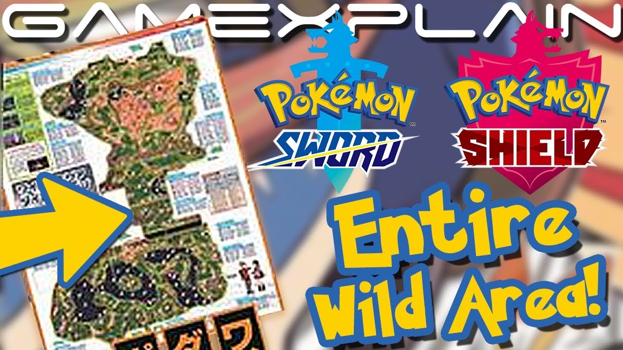 Full Map Of The Wild Area In Pokémon Sword Shield Revealed Blurrily