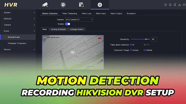 How To Set Motion Detection On Hikvision DVR | Motion Detection Camera