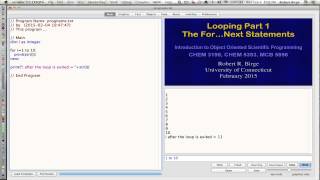 For/Next Looping in Extended Basic Programming Profile