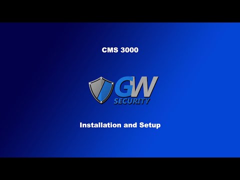 GW Security CMS 3000 - Installation and Setup - video from GW Security