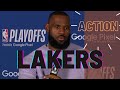 LeBron James credits Lakers&#39; supporting cast for Game 1 win #nba #lakers