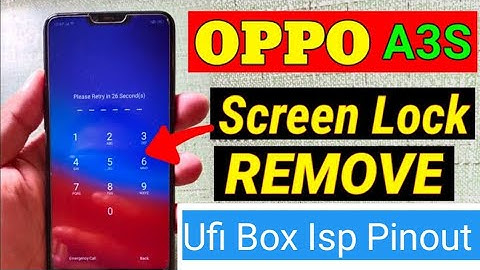 Oppo A3s Cph1853 Pin Lock Remove Without Data Loss Ufi Box Isp Pinout