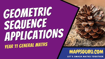Geometric sequence applications | Year 11 General Maths | MaffsGuru.com