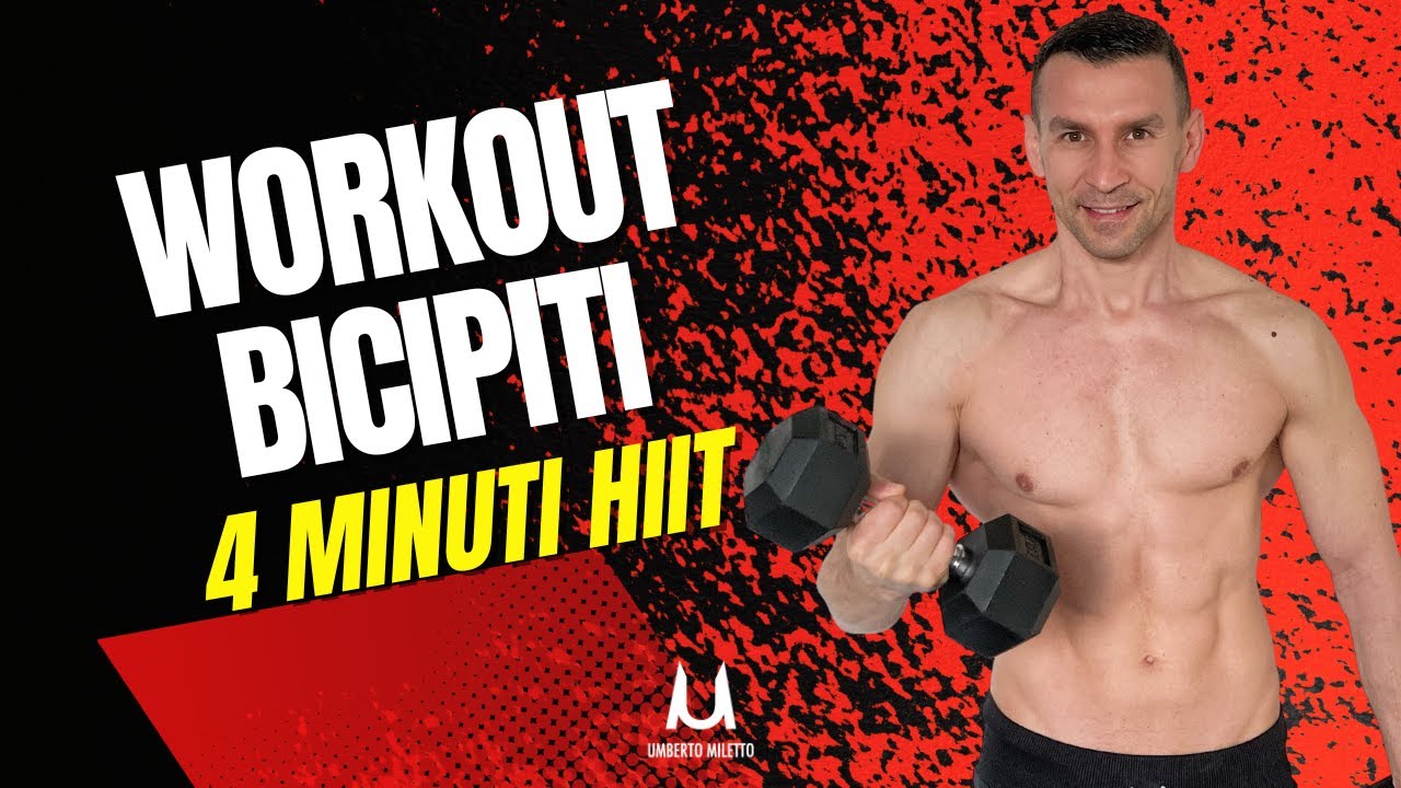 Allenamento 4 minuti per i Bicipiti in casa