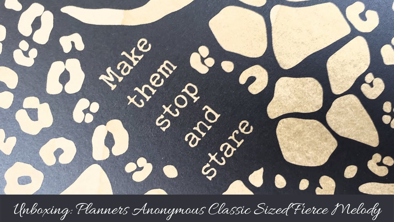 Unboxing: Planners Anonymous Classic Sized Fierce Melody TN