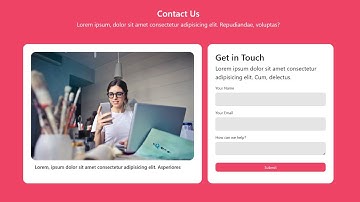 Contact Form Design Using HTML,CSS,Bootstrap 5 | Improve your Skills | Responsive for mobile device.