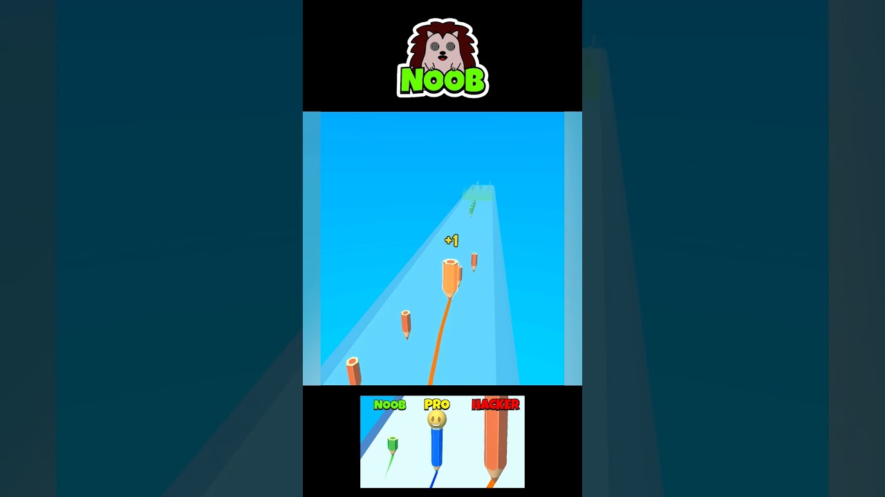 Color Pencil Run: Drawing Game | 🤢 NOOB 😎 PRO 😈 HACKER 