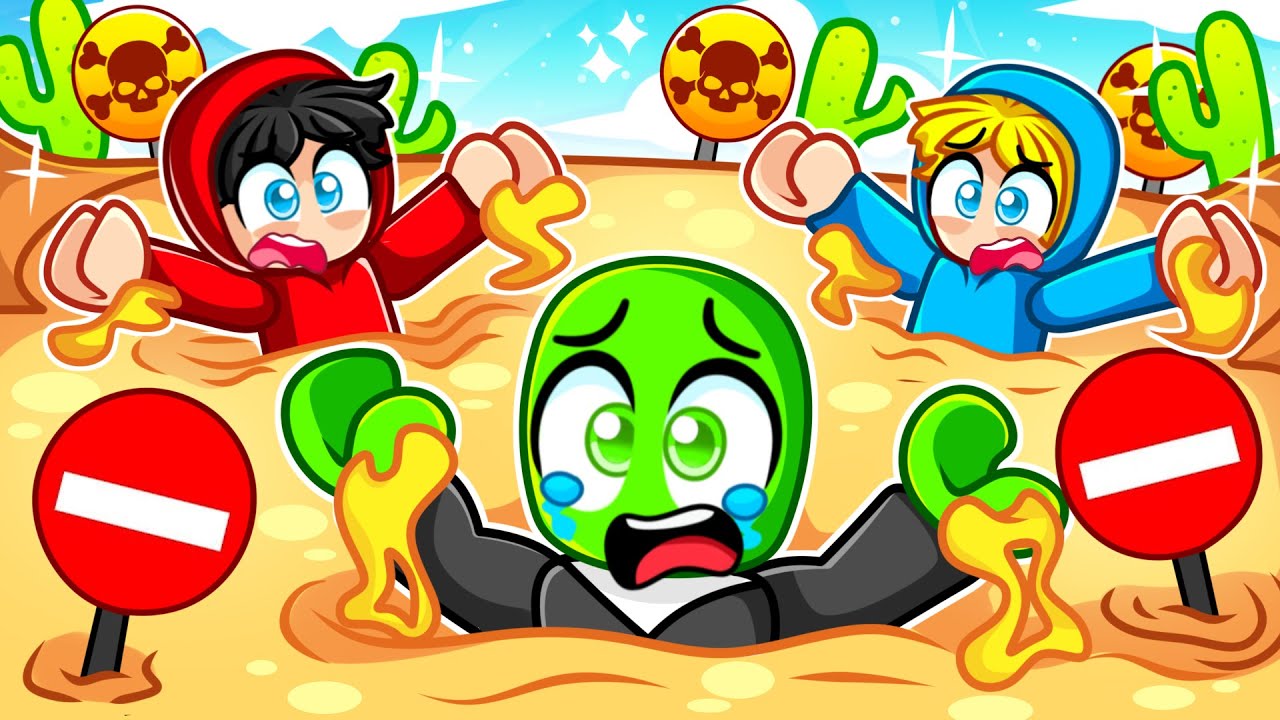 UTKNĘLIŚMY w RUCHOMYCH PIASKACH w Roblox!