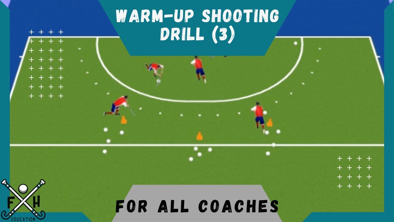 FIELD HOCKEY WARMUP SHOOTING DRILL (3) for all COACHES YouTube