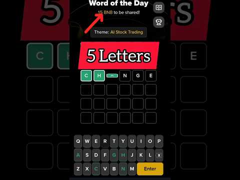 Binance Word of the Day Today Answer |Binance 5 Letters words answer | Ai Stock Trading #5letters