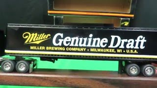 Diecast Miller Genuine Draft Semi-Truck Trailer 1 64 Scale