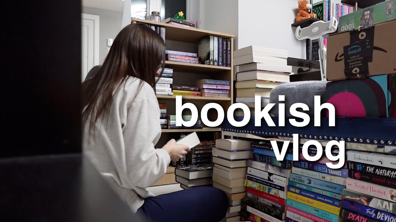 je fais des trucs bookish (réorganisation, book unhaul, lecture & plus) — vlog!