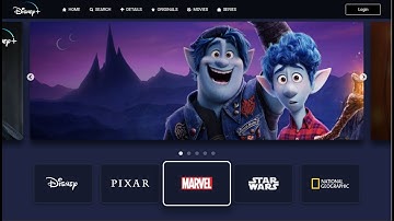 Disney Plus Ui Design with  React Js | Source code in description