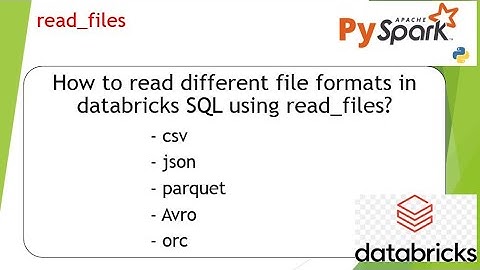 32. How to read a different file formats in SQL using read_files | #pyspark PART 32