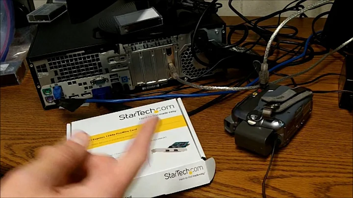 How To Transfer MiniDV Tapes To A Computer Using A FireWire Card (StarTech PCIe PEX1394A2V2)