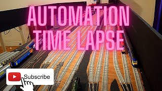 Weston Parkway - Fiddle yard time lapse under computer automation.