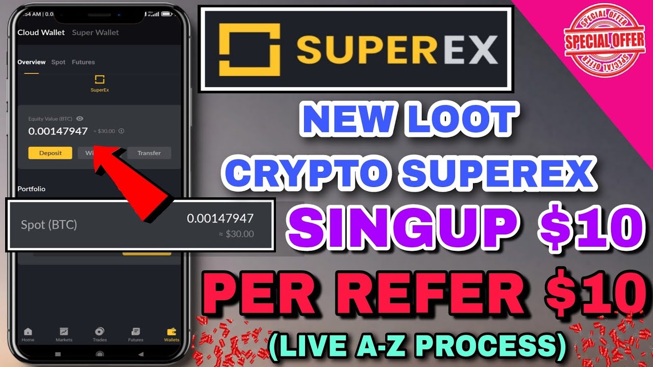 Biggest Crypto Loot Today ¦ Superex Crypto Singup Bonus ₹800 ¦cashback offer today¦crypto loot today