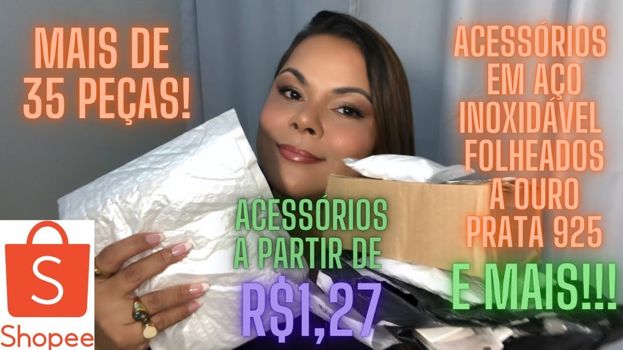 SHOPEE : Comprinhas Baratinhas de ACESSÓRIOS em AÇO, PRATA 925, FOLHEADOS e mais!!!