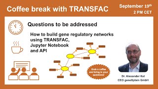 Celebrity How to build gene regulatory networks using TRANSFAC, Jupyter Notebook and API Wealth