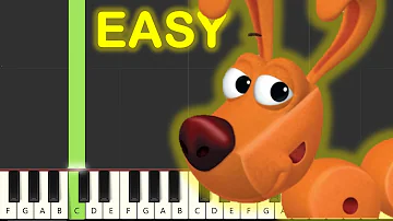 Word World End Credits Theme Song EASY Piano Tutorial