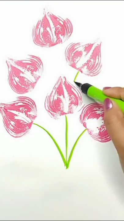 onion painting / vegetable art / short art