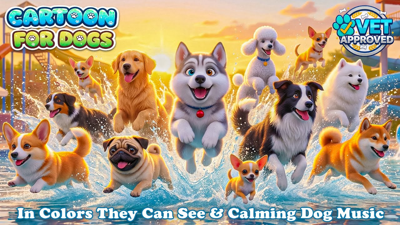 Dog Cartoon 2026: All-Day Anti-Boredom Videos for Dogs Home Alone 🐶 Dog TV & Relaxing Music for Dogs
