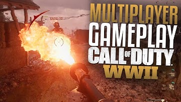 Call of Duty: WW2 Multiplayer Gameplay (CoD WWII Flamethrower, War Mode, M1 Garand, & Sniping)