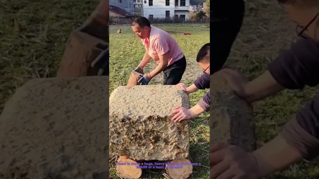 How to Move a Heavy Rock:Simple DIY Hack