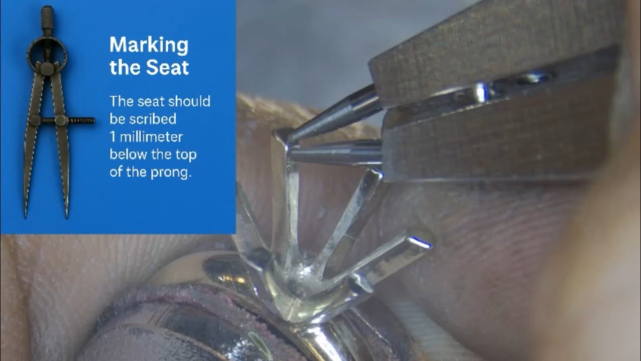How to Set a Diamond in a  Tiffany 6-Prong Solitaire | Step-by-Step Jewelry Setting Tutorial