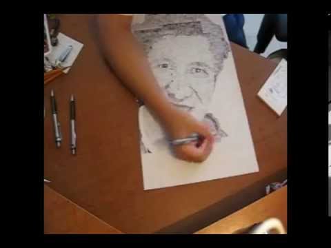 Pen Speed Drawing of Dan Brown (pogobat)