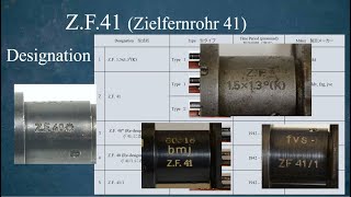 German Rifle Scope ZF41 ---Designation 型式名