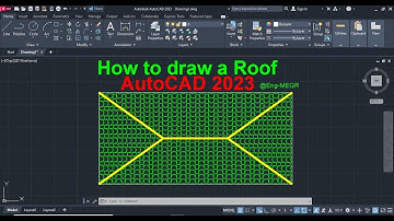 How to draw a Roof in AutoCAD 2023