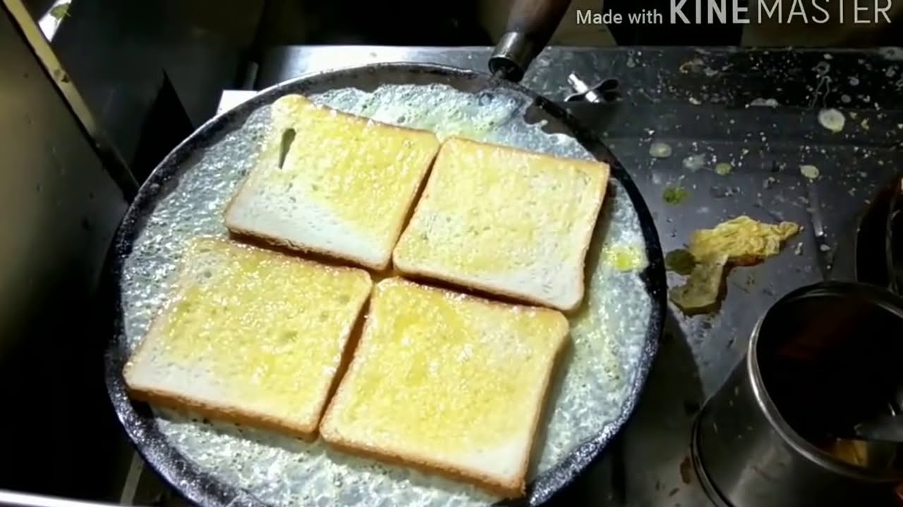 Marina Beach Bread Omelette & Sandwiches Chennai Street Food Veg