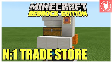 Minecraft Bedrock - n:1 Trade Store (Item Shop) Tutorial ( Xbox/ MCPE/ Windows 10/ Switch )