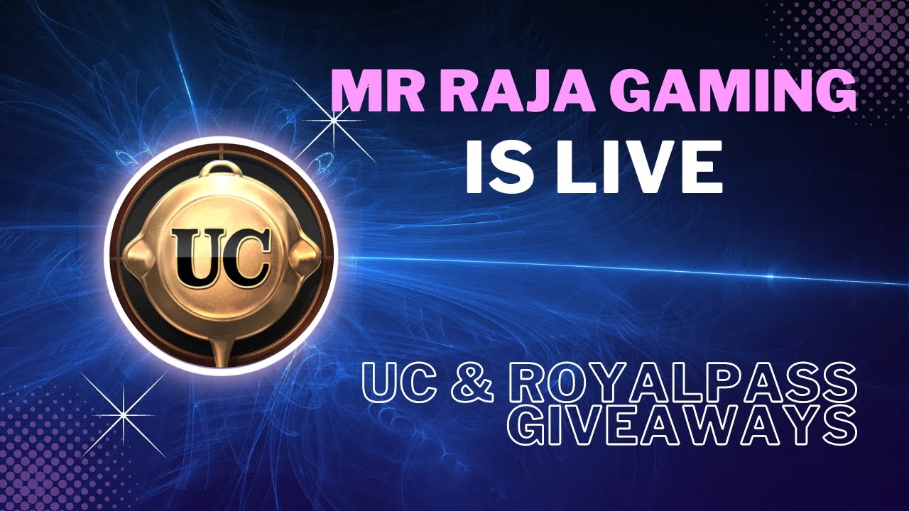 Mr Raja Gaming pubg live custom room and giveaway of UC royalpass and ...