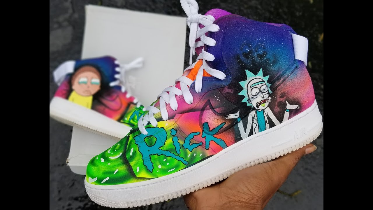 air force 1 rick and morty custom