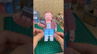 Making John Pork PAPER CRAFT #papercraft #stealabrainrot #roblox #diy #paperdiy #shorts
