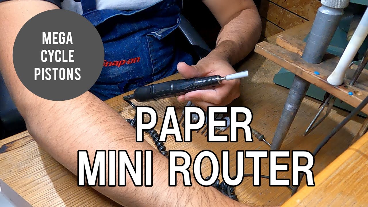 How to make a ''Paper Mini Router'' with MEGA CYCLE PISTONS - YouTube
