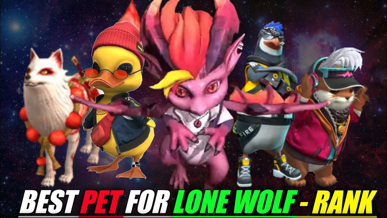 TOP 5 BEST PET FOR LONE WOLFRANK Best pet in free fire top 5