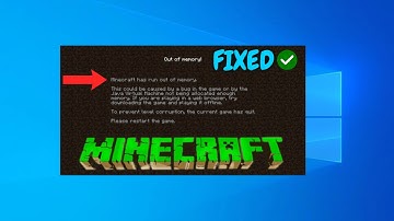 Fix Minecraft - "Out Of Memory "Error | Fixed in One solution