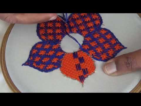 Видео: Hand Embroidery | Fantasy Flower Stitch | Bordado Fantasía | Hand Embroidery Tutorial For Beginners