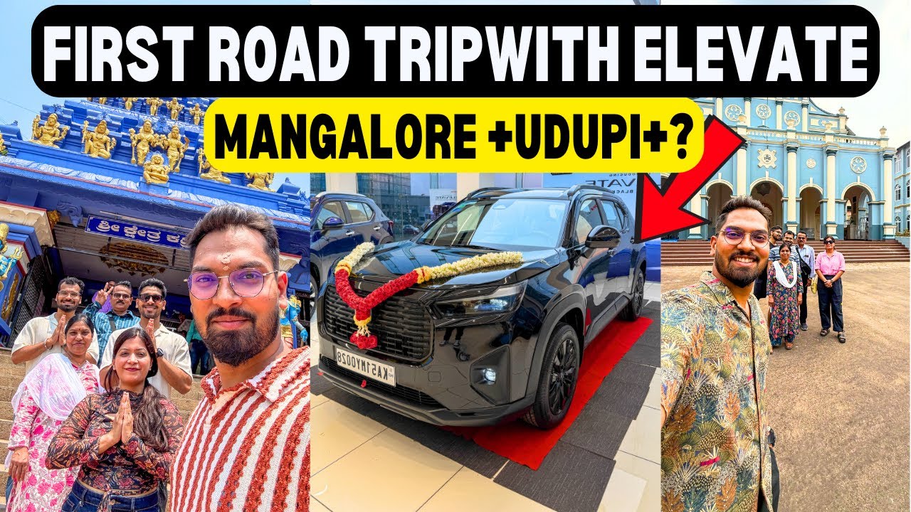 Our First Road Trip With Honda Elevate | Bangalore ➝ Mangalore ➝ Udupi | Food, Temples & Beaches