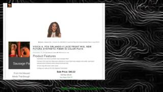 Vivica A. Fox ORLANDO-V Lace Front Wig, New Futura Synthetic Fiber in Color P2216