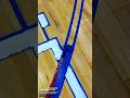 Satisfying Floor Line Painting – Perfect Blue Lines on Wood