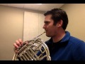 A natural minor scale french horn circle of 4ths